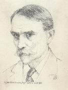 Joseph E.Southall Self-Portrait oil